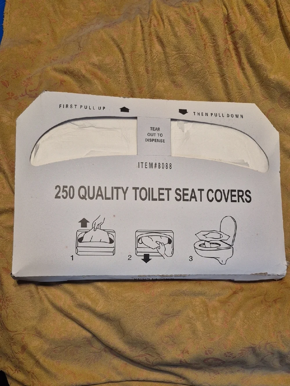 Public Toilet Seat Cover•1,000 Count total•  Four(4)Packages•250 seat covers ea.